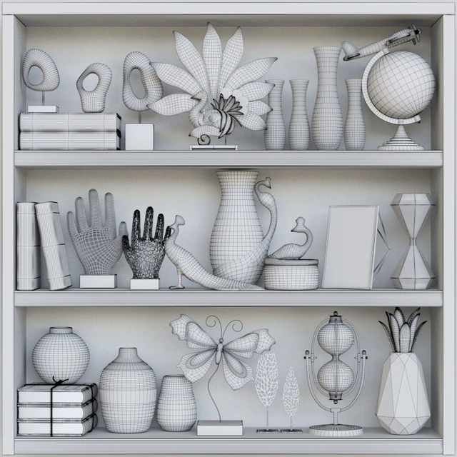 Decorative set with books and figurines 13 — Descargar