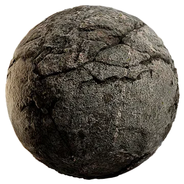cracked mossy rock 001 — Скачать