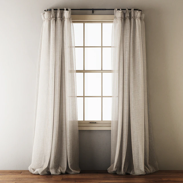 Linen Balloon Drapery Curtains — Descargar