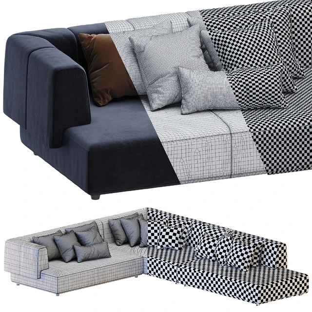 Gallotti & Radice Fiona Soft Sofa — Descargar