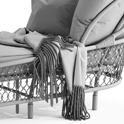 Rattan sun lounger By visionnaire — Ver 6