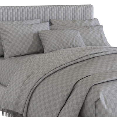 Roar / Rabbit Pleated Upholstered Bed 218 — Ver 5