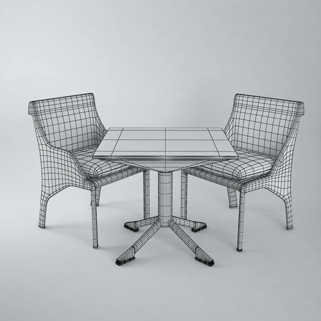 BEL AIR Chairs &amp; Table — Descargar