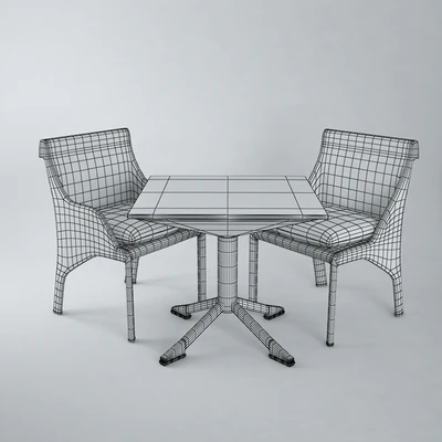BEL AIR Chairs &amp; Table — Ver 2