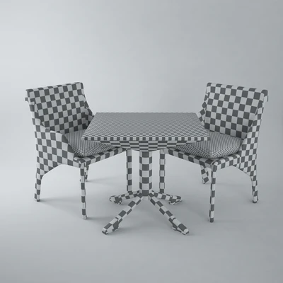 BEL AIR Chairs &amp; Table — Ver 3