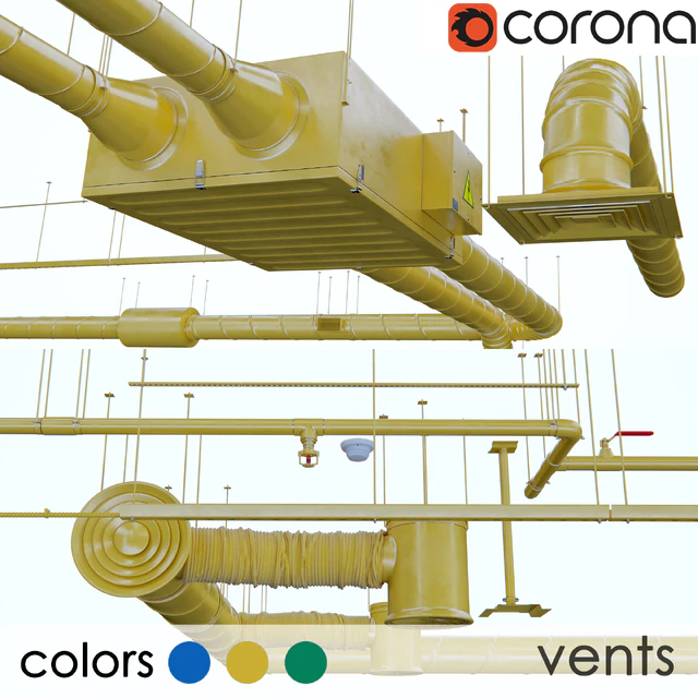 Ventilation, fire pipes, cable hangers — Descargar