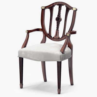 Theodore Alexander Palmerstones Brass Rosette Dinner ArmChair — Ver 1
