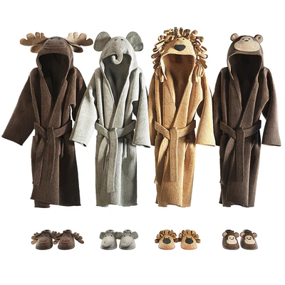 RH Baby bathrobe Animal set 002 — Ver 1