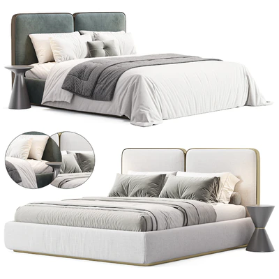 Gem Upholstered King Queen Bed — Вид 1
