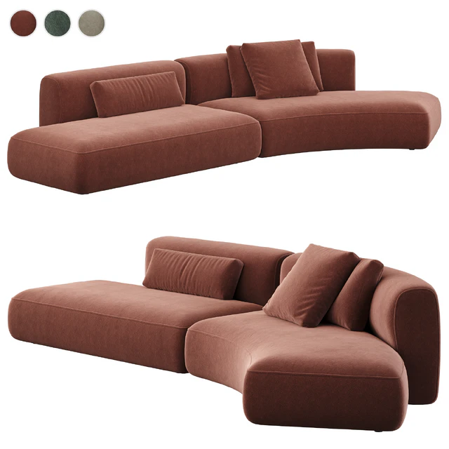 MDF ITALIA Cosy Curve Sofa — Скачать