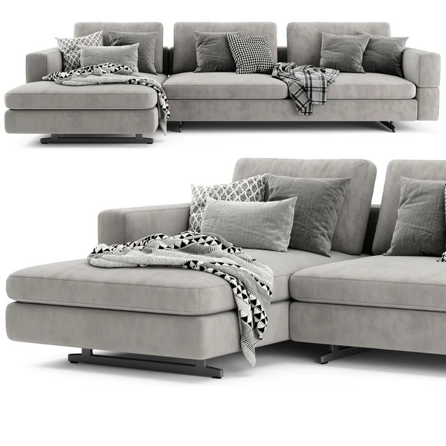 Bonaldo Ever More Chaise Longue Sofa — Скачать