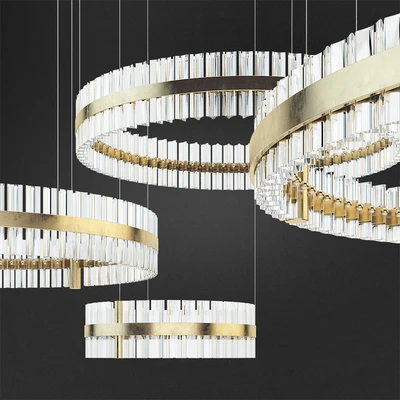 Saturno Pendant Chandelier Baroncelli — Ver 3