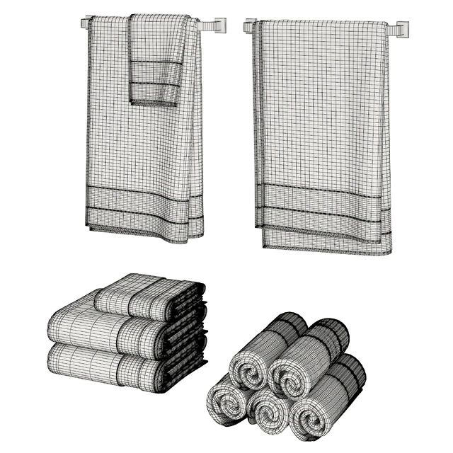 White Towels Set — Descargar