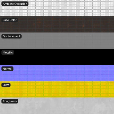 grooved bond brick wall texture brown — Вид 3