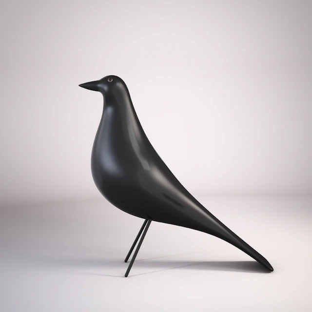 EAMES black wooden bird — Скачать