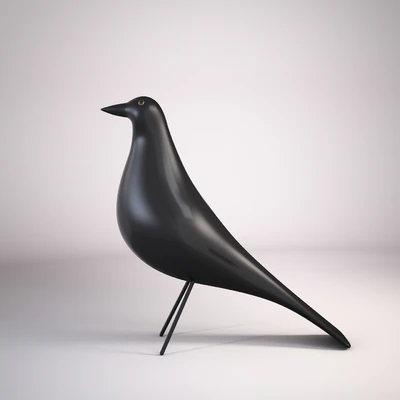 EAMES black wooden bird — Вид 1