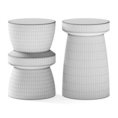 Hamilton Conte Stool Dot Lucinda Side Table — Ver 2