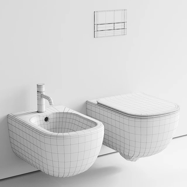 Ceramica Cielo Era Wall-Hung WC Set 2 — Descargar