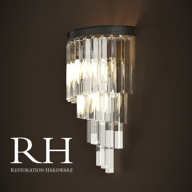RH Бра HELIX GLASS SCONCE — Скачать