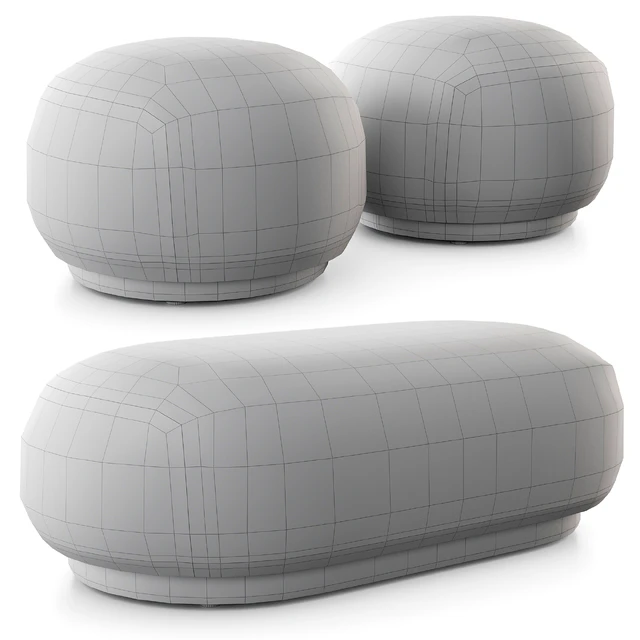 Rico Pouf And Ottoman By Ferm Living — Скачать
