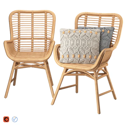 Rattan Accent Chair — Ver 1
