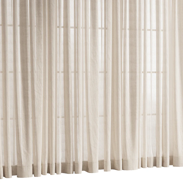 Linen Translucent Curtain — Descargar