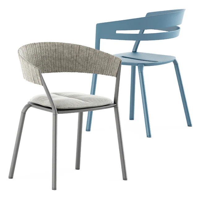 Zebra Square table and Ria Dining armchair by Fast — Descargar