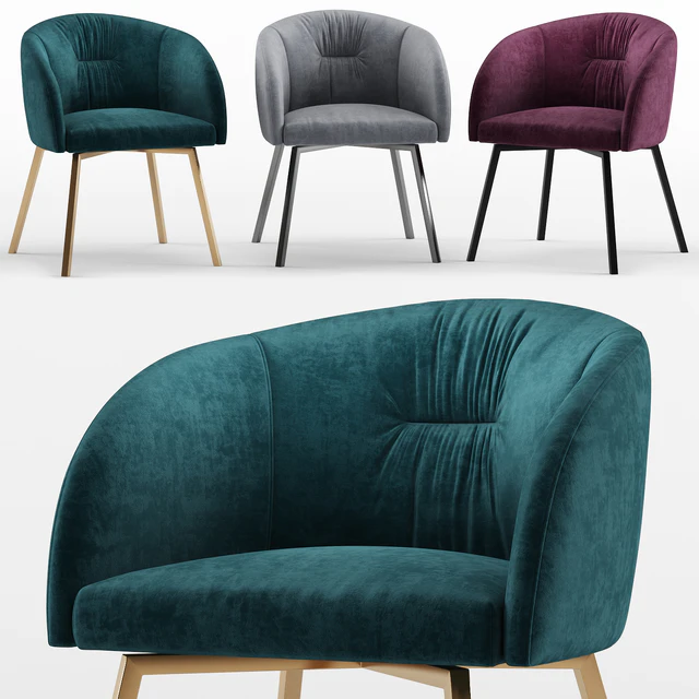 Upholstered metal swivelling chair Rosie soft - calligaris connubia — Descargar