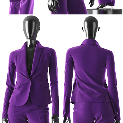 Woman Purple Suit — Вид 3