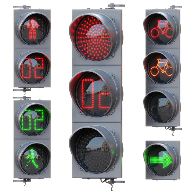 AVE Traffic Lights Set (Animated) — Descargar