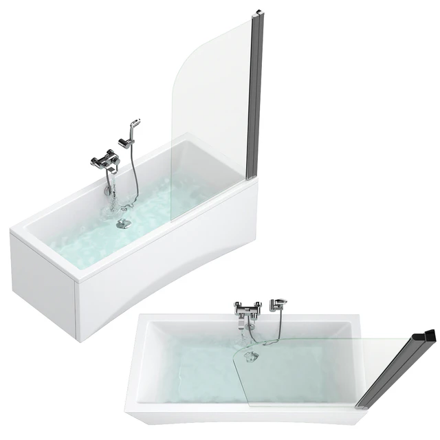Bath and shower curtains Villeroy & Boch, Sanitana, Roca, Ideal and Cersanit set 95 — Descargar