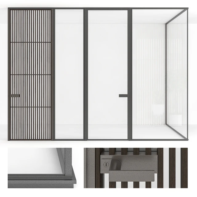 Stained-glass doors Rimadesio Spazio (Sail,Zen) — Скачать