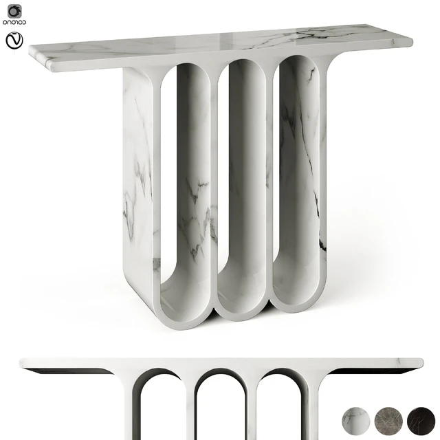 Arches3 Marble Console Table by Perve Langlais — Descargar
