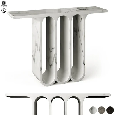 Arches3 Marble Console Table by Perve Langlais — Ver 1