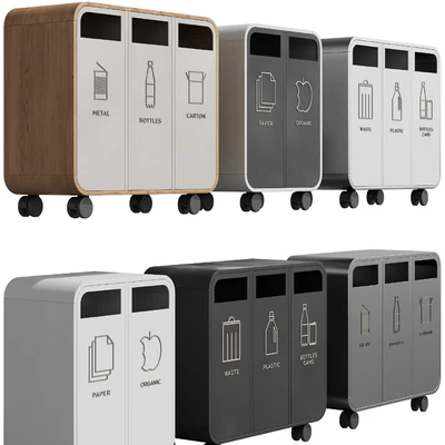 532 exterior and architecture 24 litter bins Recycling Cloud by TreCe — Ver 5