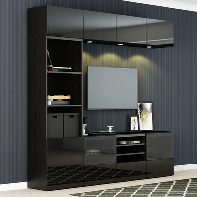 Furniture for TV Ikea BESTO / Besta with a glass panel. — Ver 2
