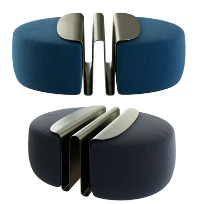 Natuzzi WAVE Pouf — Ver 1