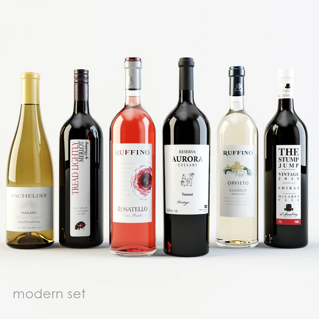 Bottles of wine | Modern — Descargar