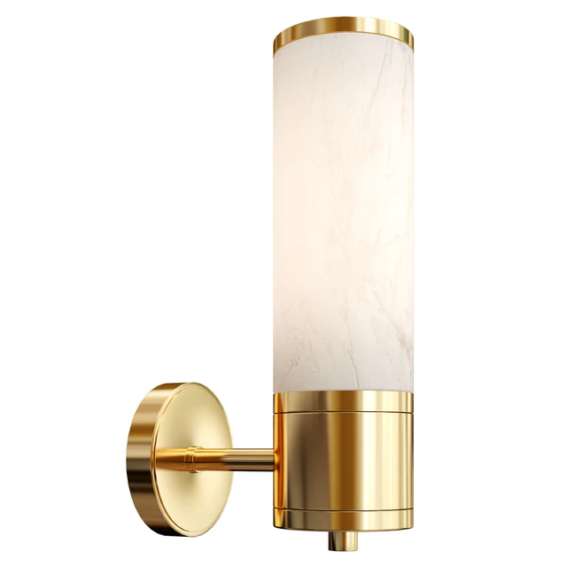 Brass Marble Wall Lamp — Descargar