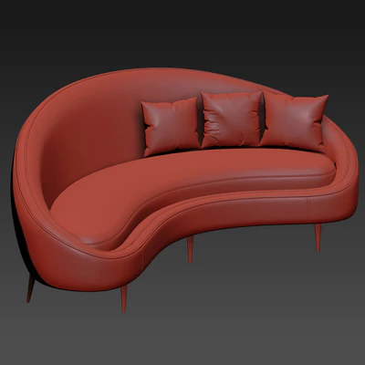 Ether Peddler Curved Sofa — Ver 2