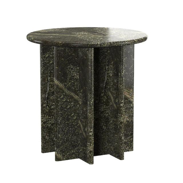 PASAR ROUND GREEN MARBLE SIDE TABLE — Descargar