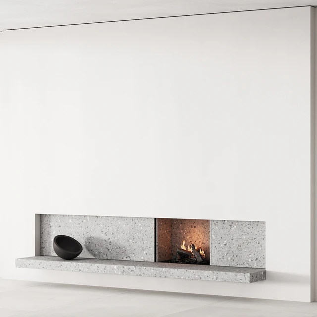158 fireplace decorative wall kit 04 minimal terrazzo chimney 00 — Descargar