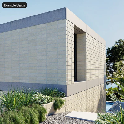 dragfaced stack bond brick wall texture white — Вид 5