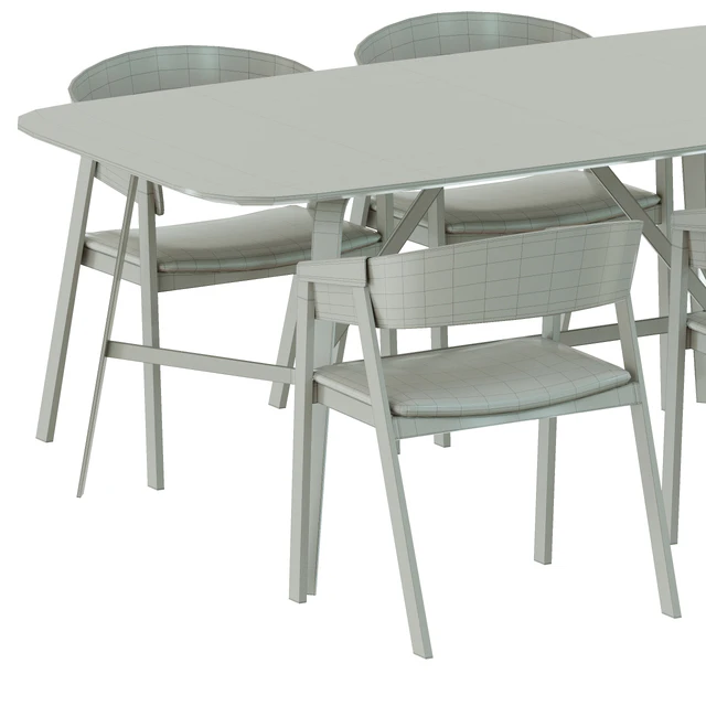 Dining table Dark chair Dellin STD — Descargar
