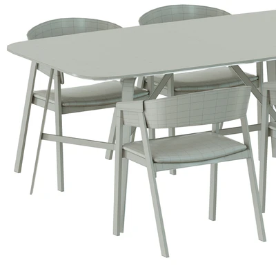 Dining table Dark chair Dellin STD — Ver 4