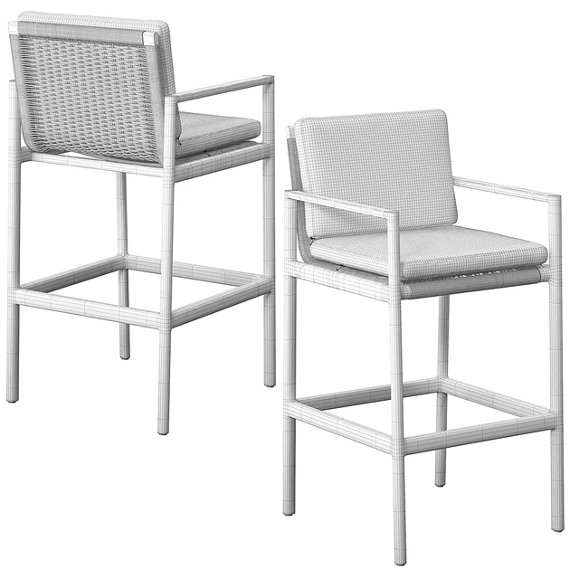 Mesa aluminium barstool — Скачать