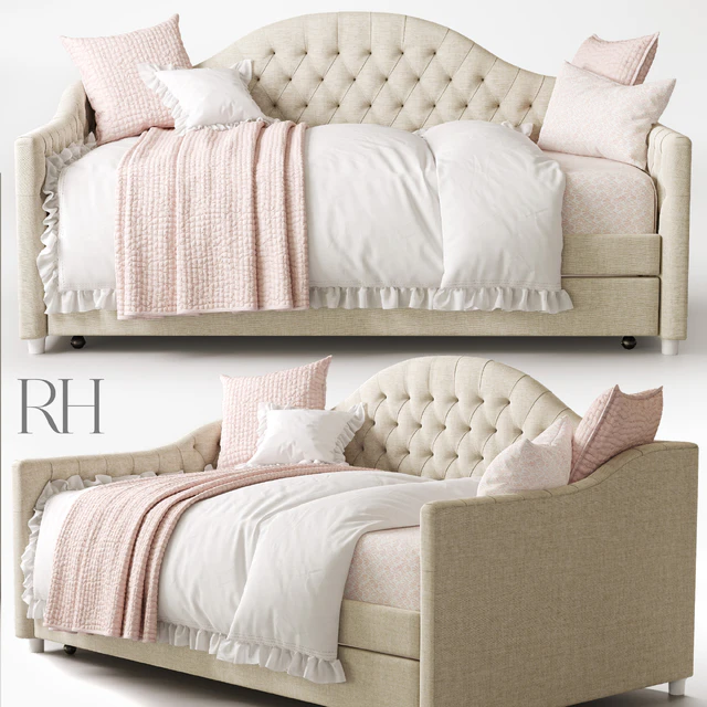 RH REESE TUFTED DAYBED WITH TRUNDLE — Descargar