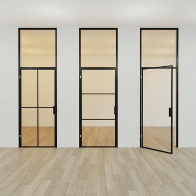 Glass partition. A door. 13 — Ver 2