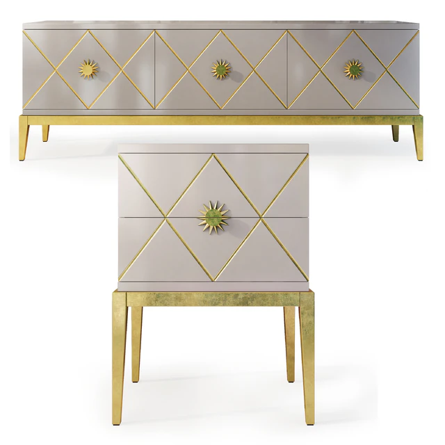 Комод / TV тумба и тумба прикроватная Gatsby. Nightstand, tv stad by Cavio Casa — Скачать