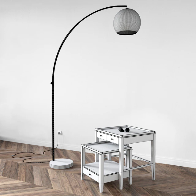 Lamp Lussole and Side Table Bleeker — Descargar